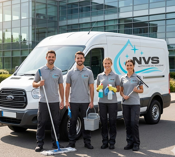 Nettoyage professionnel Gien Sologne - NVS équipe qualification matériel moderne