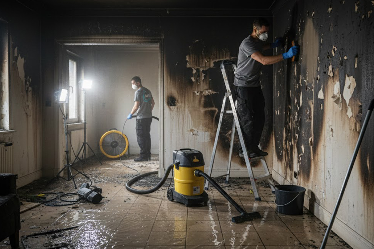 Nettoyage après sinistre incendie Gien Sologne - NVS nettoyage professionnel Val Sologne